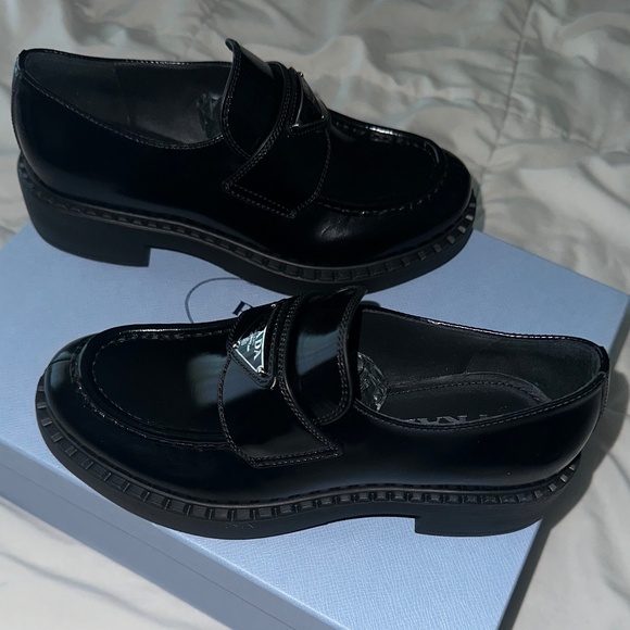 Prada Leather Loafers Size 36 - Picture 2 of 6